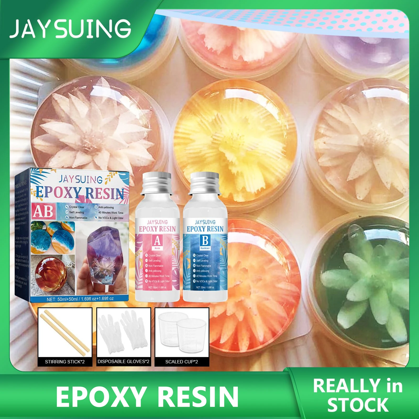 

AB Смола клей прозрачный DIY эпоксидная смола клей прозрачный кристаллический клей устойчивый к пожелтению Высокий Блеск Стойкий отвердител...