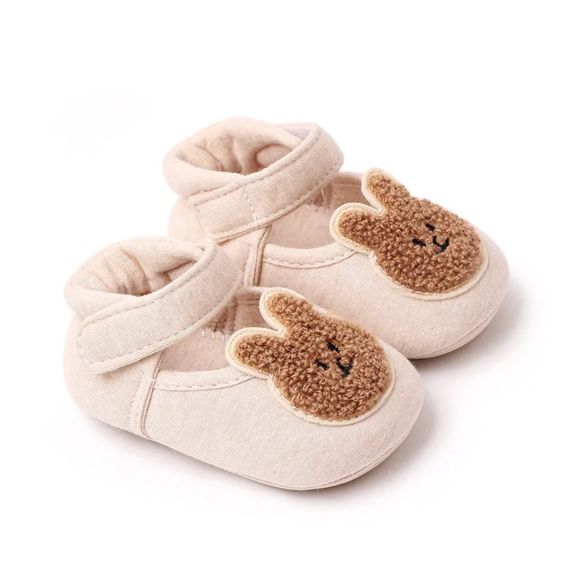 New Spring Autumn Baby Shoes Soft Sole Anti-Slip Infant Cotton First Walkers Cartoon Newborn Boys Girls Crib Shoes