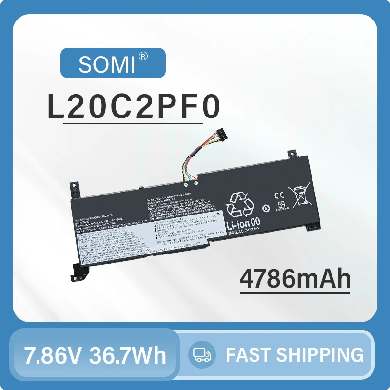 

Somi-L20L2PF0 L20C2PF0 L20M2PF0 L20L3PF0 L20C3PF0 L20M3PF0 Аккумулятор для Lenovo IdeaPad 3-14ALC6 Gen 6 V14 V15 V17 G2 ITL