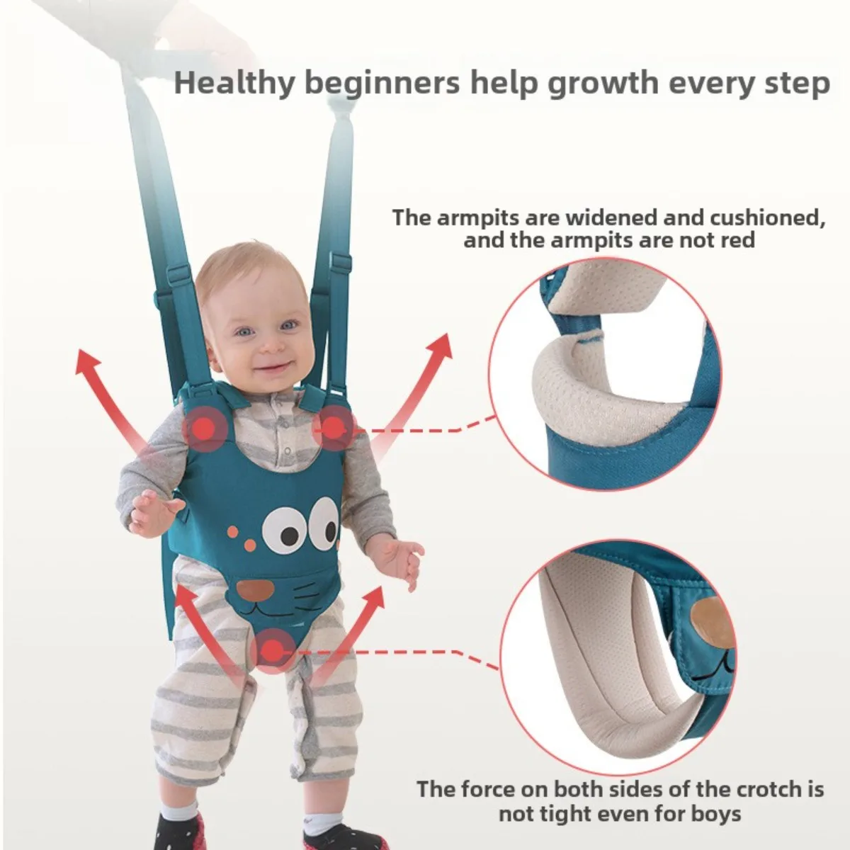 Toddler Baby Walker Care Activity Learn Walking Harness Walker for Kid Safety Rein Portable Baby Accessories Belt for 7-24 Month