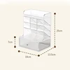 Clear Desk Organizer, Desk Accessories Holder with Drawers,Makeup Brush Storage Organizer for Office School Home Supplies 5