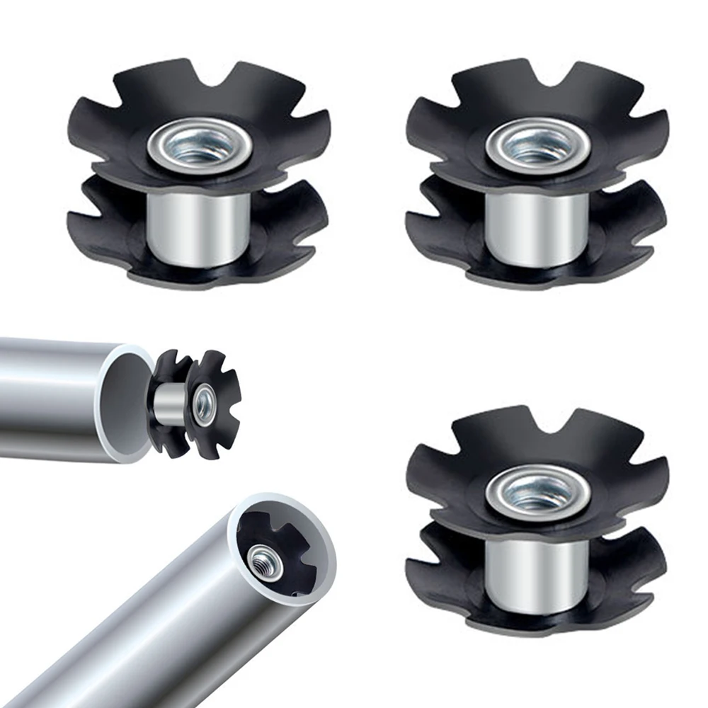 Bicycle Accessories 3pcs Bicycle Front Fork Mount Core Bowl Group Cycling Headset Star Nut Road Bicycle Steer Tube Bike Front Fork Star Nut for Bike