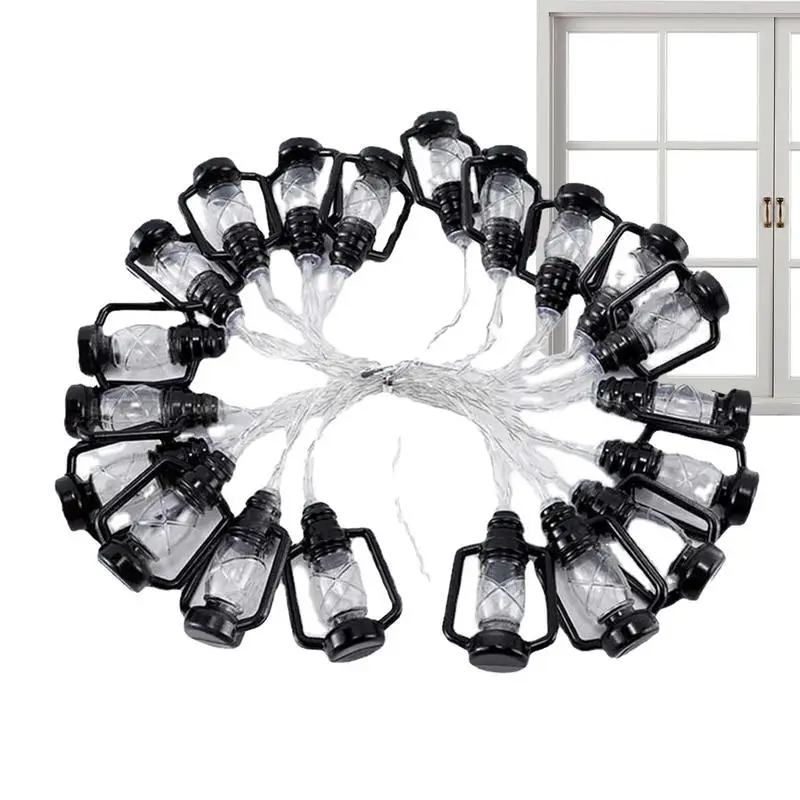

Kerosene Lantern String Lights Mini LED Outdoor Ambiance Light Novel And Cute Lighting Supplies For Door Frame Patio And Bedroom