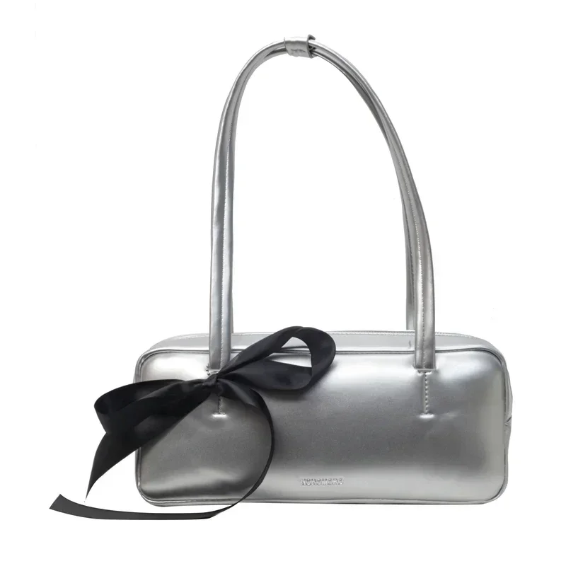 thumbnail image 1 of Bolsos de hombro de PU con cremallera y hilo de coser para mujer, nuevos bolsos de mano para mujer, de color sólido, informales, versátiles, 2024, 1 of 5