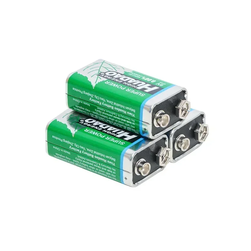 10PCS Disposable 9 Volt Battery 9V Alkaline Battery Multimeter Alarm Microphone 6F22 Carbon Dry Batteries 1100mah for KTV ToyNew for alkaline battery,disposable battery