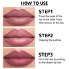 12 Colors Sexy Matte Lipstick Pencil Waterproof Lasting Lip Liner Pen Non-stick Cup Lip Contour Pencil Beauty Makeup Set 3