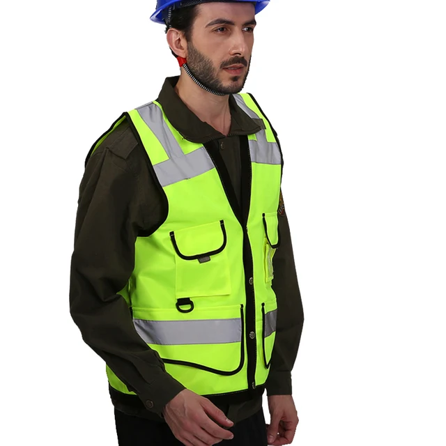 Reflective Traffic Safety Vest with Multi Pockets