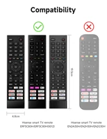 Silicone Case for Hisense ERF3C80H ERF3B80H ERF3D80H ERF3E80H ERF3H80H ERF3I80H Remote Case for Hisense QLED UHD 4K 2022 TV 2