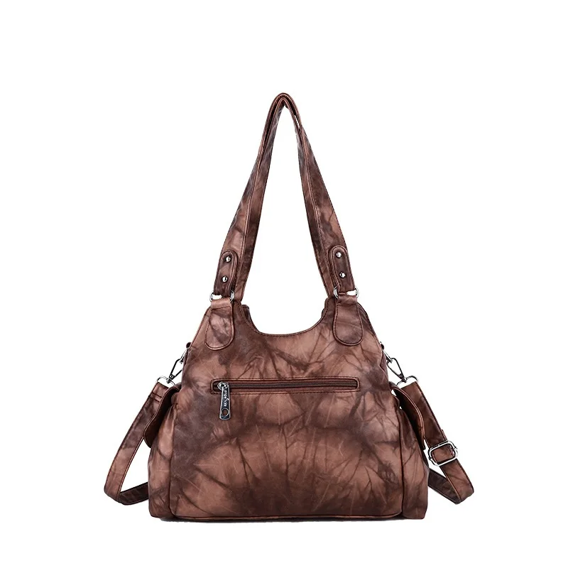Angelkiss Women Handbags Satchel Top-handle Handbag PU Shoulder Bag Roomy Pocket  Pack Multi-pockets Shoulder Purse Bags AK7557 4