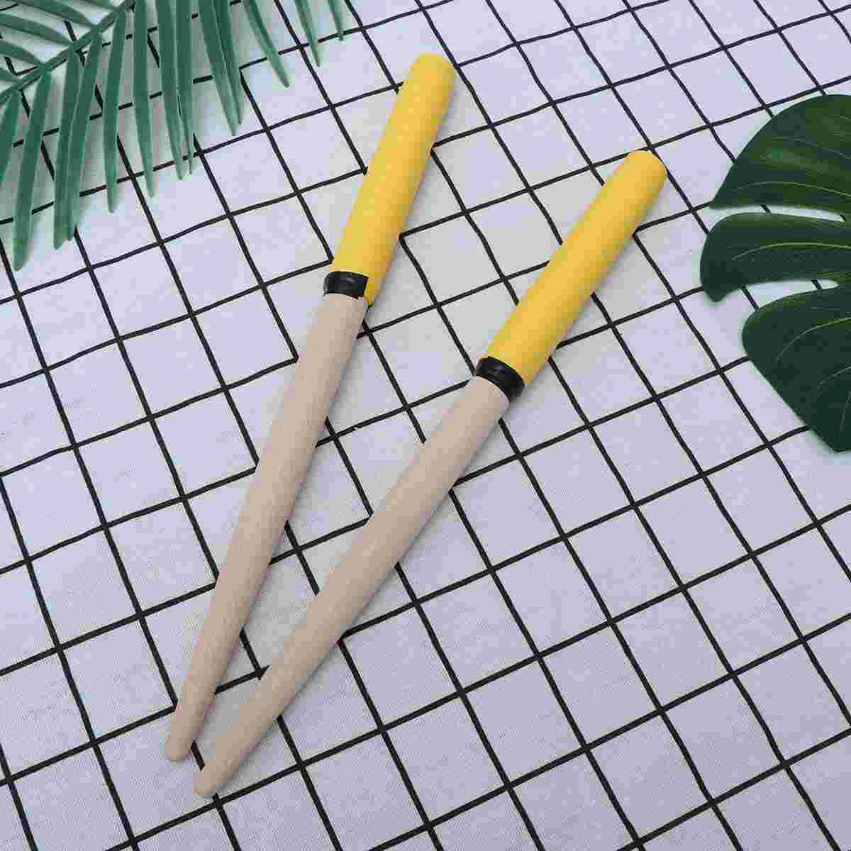 Durable Wooden Rods Professional Drumsticks Percussion Instruments Accessories Rubber Handle Lightweight Taiko Sticks Drumstick drum sticks drum percussion accessories drum accessories