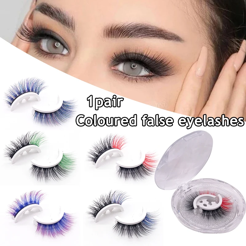 Selfadhesive Eyelashes Colored False Eyelashes Gluefree Eyelash