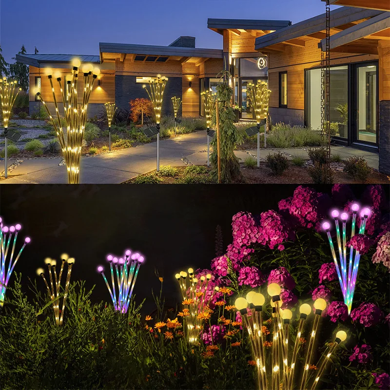 

Solar LED Light Outdoor Garden Decoration Landscape Lights Firework Firefly Lawn Lamps Country House Terrace Balcony Decor Lamp