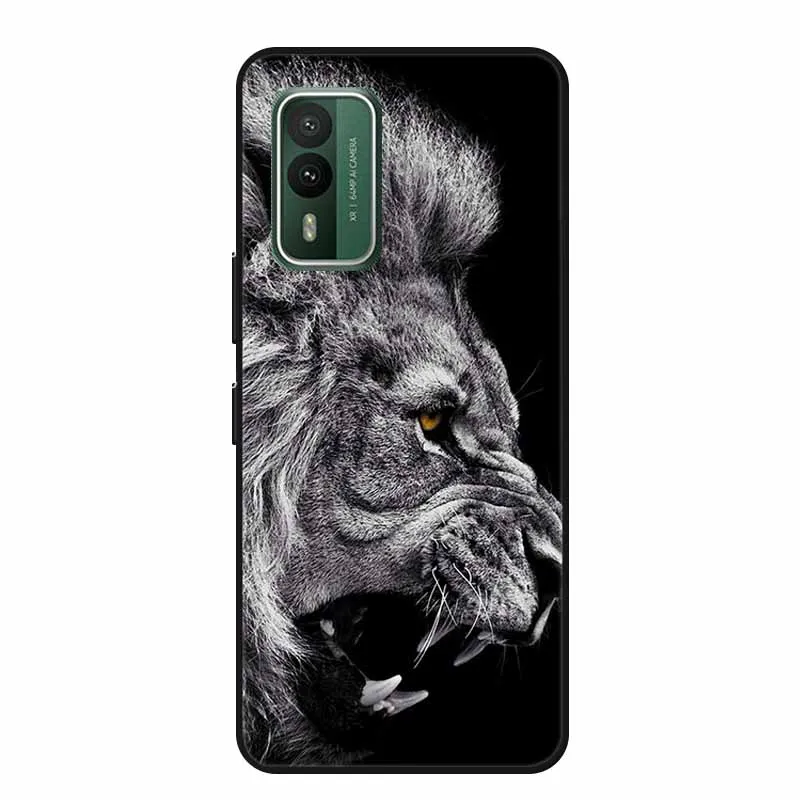 Popular Black Silicone Soft Back Cover Case - Stylish Picture Design