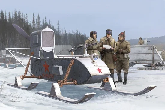

Трубач 1/35 02322 советского аэросанями RF-8 модель комплект