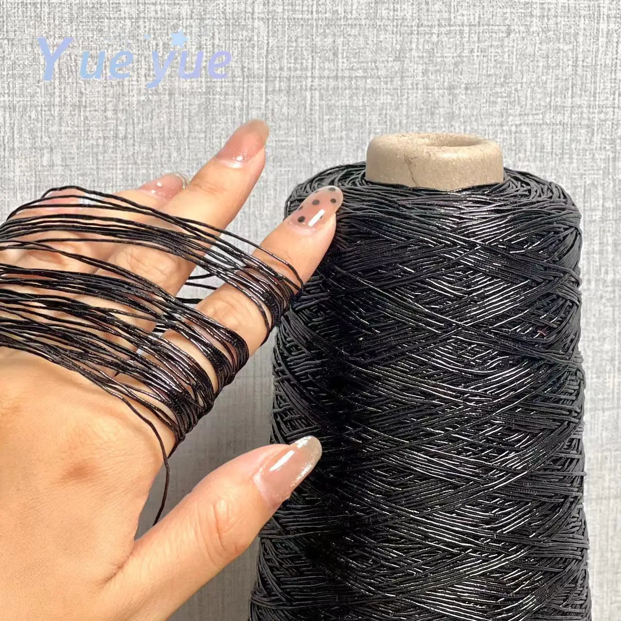 New Silver Handmade Yarn Popular Same Style Woven Small Silver Bag Woven Flash Core Wire Crochet Needle 200g 1 Ball Yarn 6