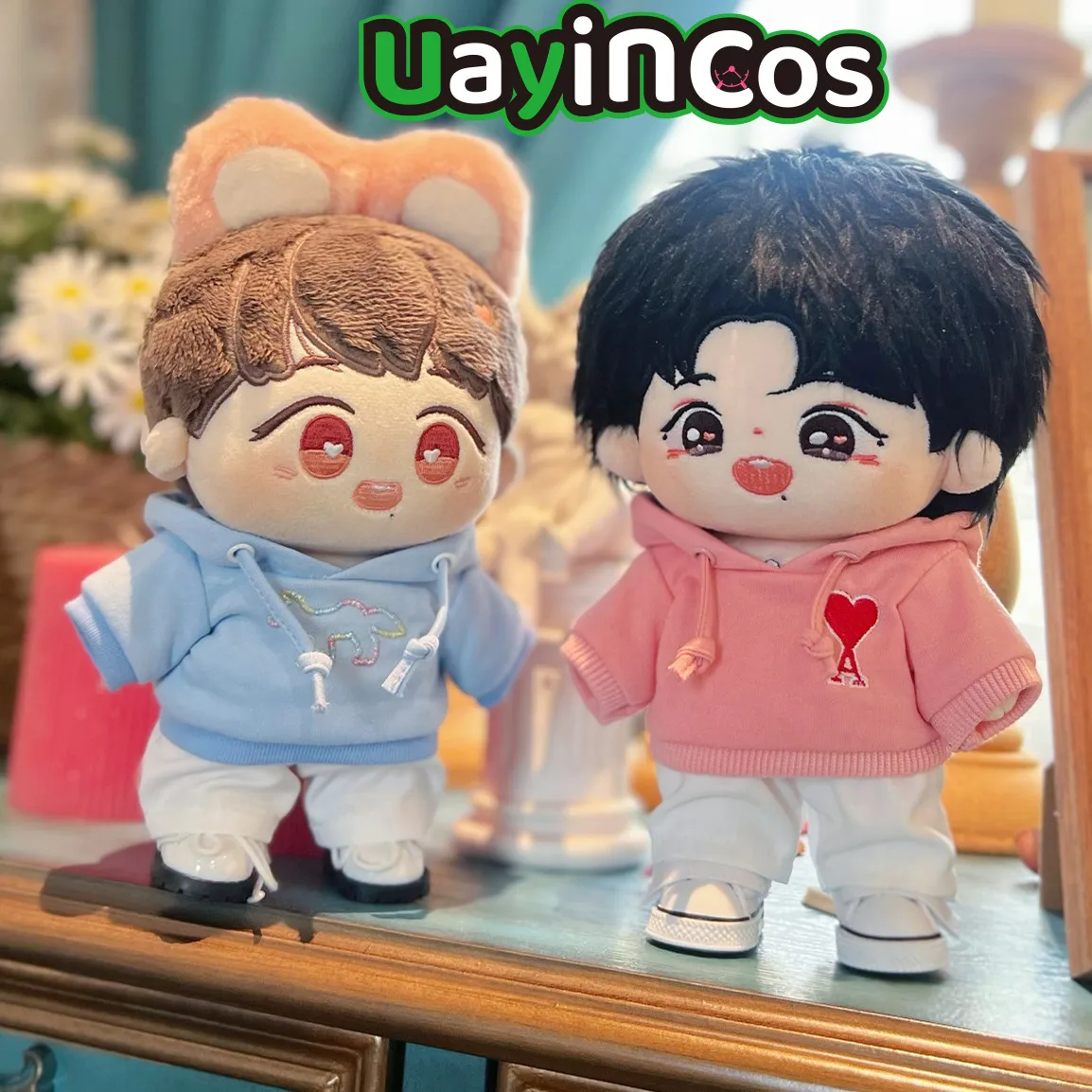 

Модный костюм Idol Star Wang Yibo Xiao Zhan, розовый, синий, яркий, костюм для плюшевой куклы, одежда, аксессуары для одежды, аниме