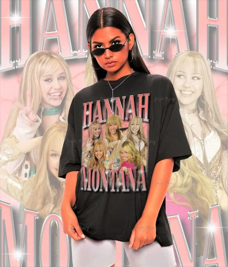 Hannah Montana Tシャツ（黒・白） Amazon | ディズニー Hannah Montana ロゴTシャツ Tシャツ | T