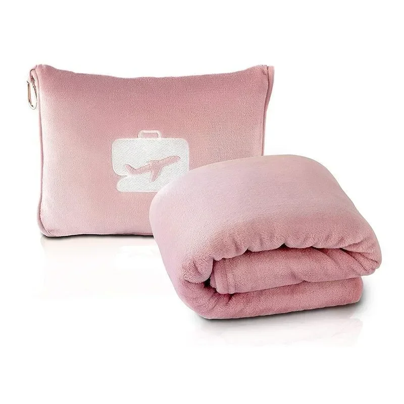 Travel Blanket Cuddle Pillow  2 in 1 Travel Pillow and Blanket Set for Airplanes Fluffy Plush Soft Comfy Thick Lightweight 3