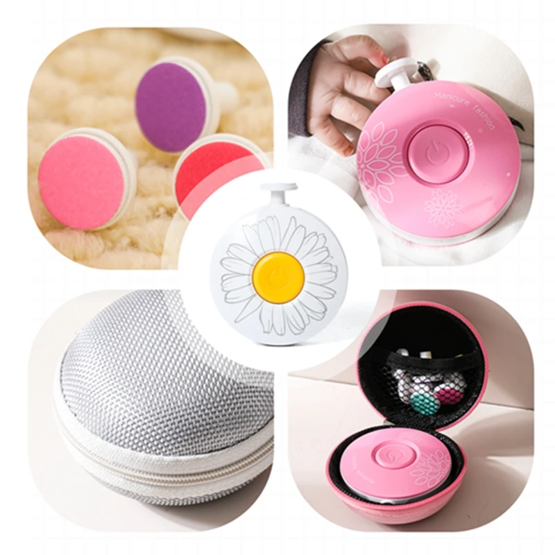 Electric Baby Nail Trimmer Kid Nail Polisher Tool Infant Manicure Scissors Baby Hygiene Kit Lima U&ntilde;as Bebe for Newborn Supplies