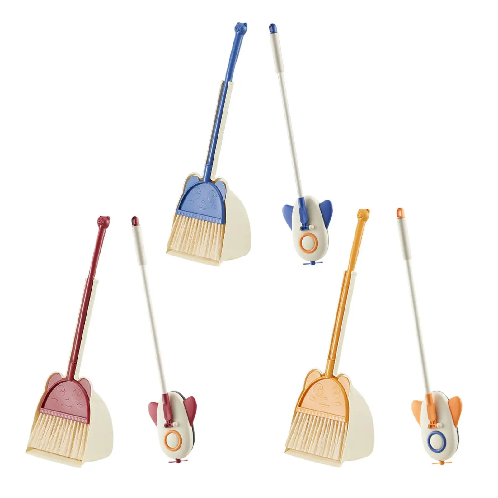 

Kids Cleaning Set Play House Toy Cute Toddlers Broom Set Mini Broom with Dustpan