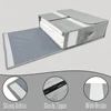 Bed Sheet Set Storage Box Fabric Label Window Zipper Folding Blanket Finishing Box Wardrobe Bedding Storage Closet Organizer 3