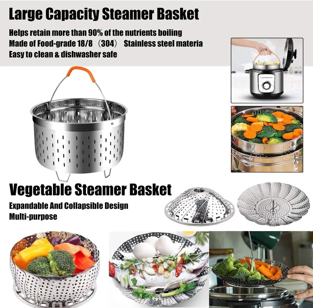  1Pcs 7 Inch Steamer Rack for Instant Pot Mini- Steamer