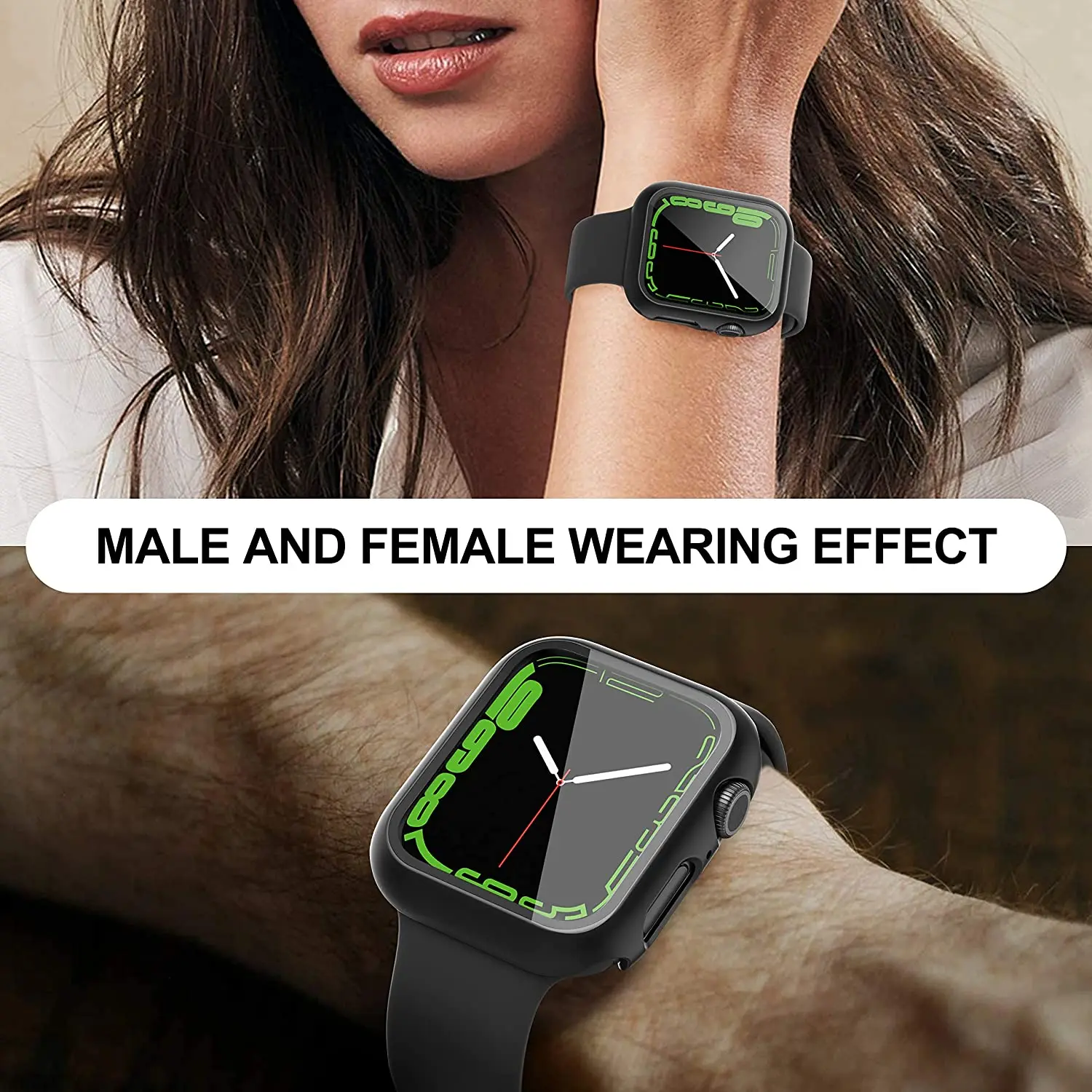 Premium Tempered Glass Case & Screen Protector for Apple Watch - Full Protection Accessories