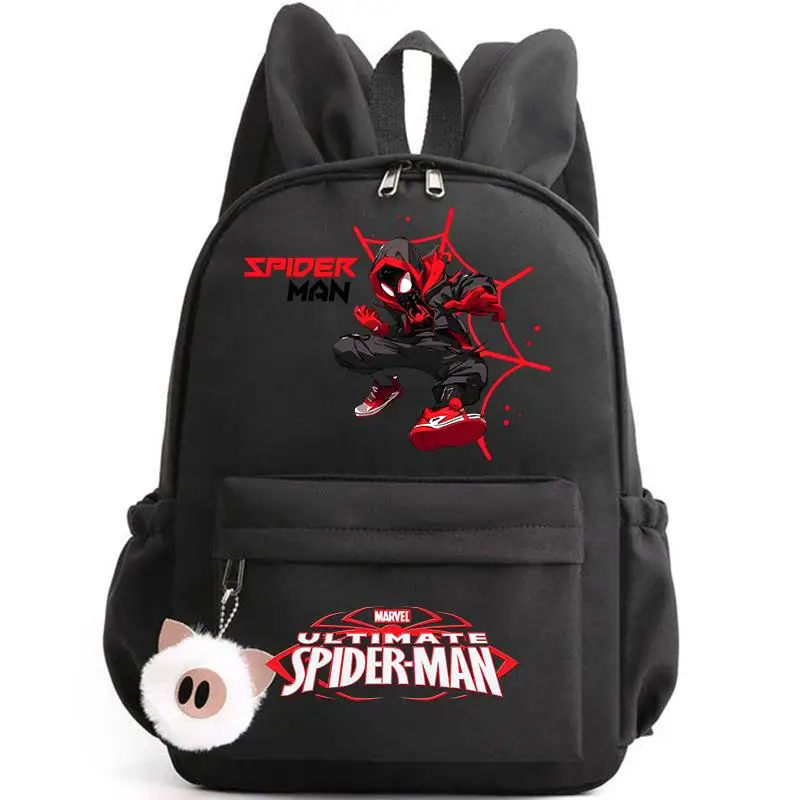 Spider Man Backpack for Girls Boys Teenager Children Rucksack Casual School Bags Travel Rabbit Ears Backpacks Mochila Travel Bag 1
