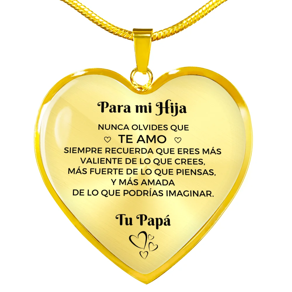 

Spainish Para mi Hija 2022 Новое Женское модное ожерелье подарок для дочери девочек Прямая поставка