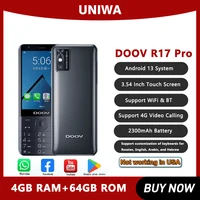 UNIWA DOOV R17 Pro Smart Mobile Phone Whatsapp Android 13 Touch Screen 4G Keypad Phones 3.54" 4GB 64GB 2300mAh Hebrew keyboard 1
