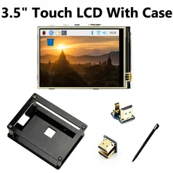 3.5 - inch HDMI LCD Resistive Touch Screen with Acrylic Case and 480×320 IPS Display - 3.5 - LCD With Case