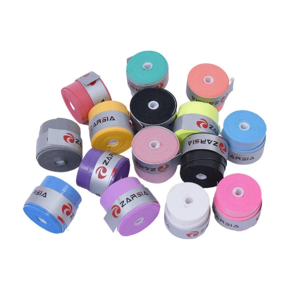 Sticky Overgrip Tennis Overgrip Anti Slip Grip Strap Racket Grip Racket Overgrip Racket Grip Tape Tennis Racket Tape Anti Slip Tennis Sweatband 0.6mm Sweat Absorption Shock Absorption