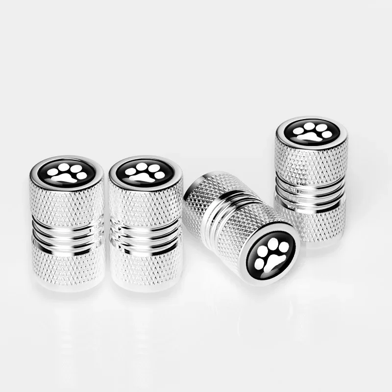 

For Tesla Model Y X S 3 4pcs Tire Dust Caps Aluminum Alloy Valve Stem Cap Anti-Corrosion Leak-Proof Car Tire Accessory