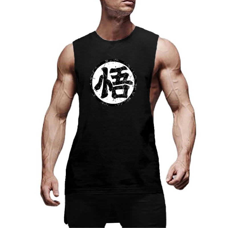 

Extend Cut Off Gym Bodybuilding Tank Tops Open Side Mens Fitness Sleeveless Hip Hop Vests Cotton Breathable Loose Sport Shirts