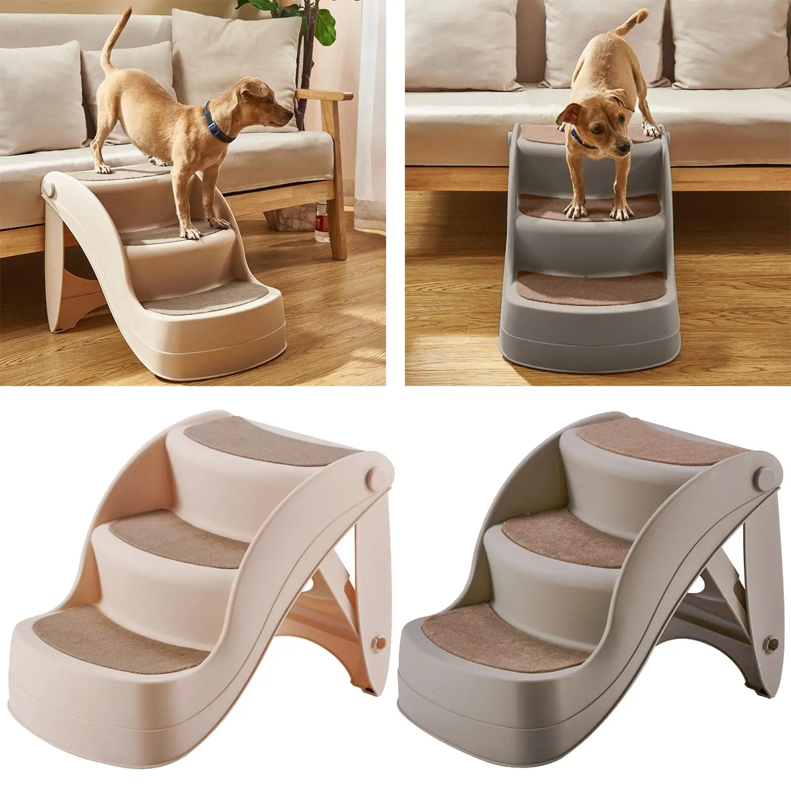 Folding Stairs Dog Stairs Lightweight Easy to to Indoor or Outdoor Ramp ,Fit Easily in The Closet Folding Stairs Dog Stairs Lightweight Easy to to Indoor or Outdoor Ramp ,Fit Easily in The Closet