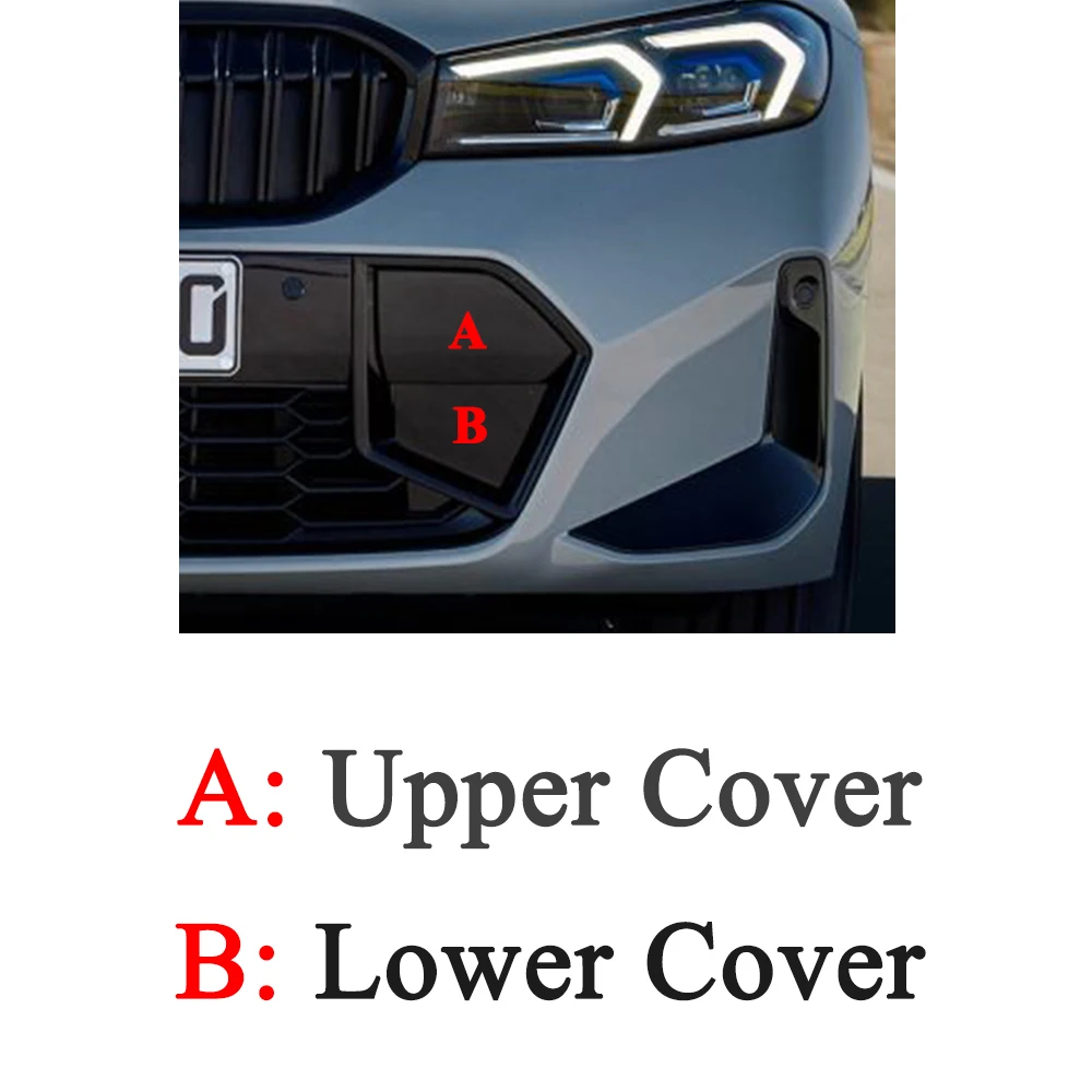 BMW 3 G20 G21 M340i 320i M 스포츠 2023-2025 프론트 범퍼 트레일러 견인 고리 아이 캡 뚜껑 그릴 스크린 에어 인테이크 커버 플레이트