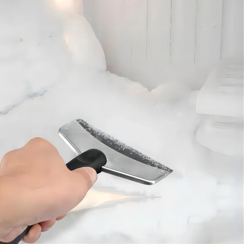 1Pc Winter Stainless Steel Snow Shovel For Vehicle Use Safety Emergency De icing Shovel Automotive Supplies