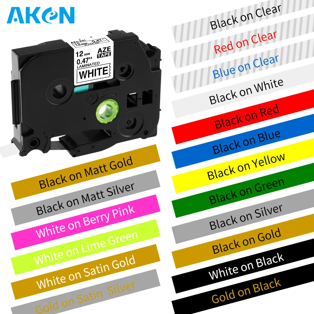 61 Colors TZe-231 631 Label Tape Laminated For Brother P-Touch 6/12/18/24/36mm - Foto 7