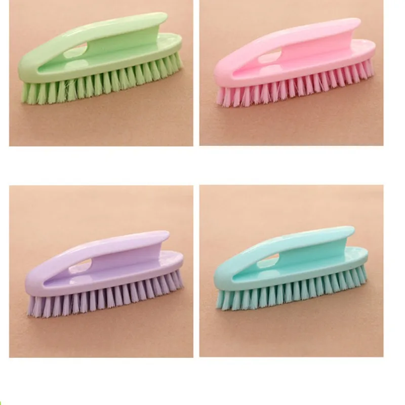 

1PC Random Color Plastic Portable Candy Color Household Cleaning Brush Wash Brush Laundry Srubbing Brush Carpet Bedspread Cloth