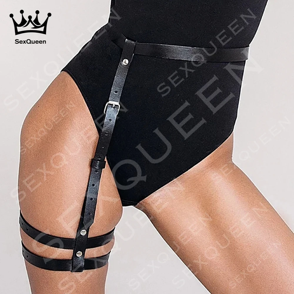 

Женское кожаное нижнее белье, ремень-портупея