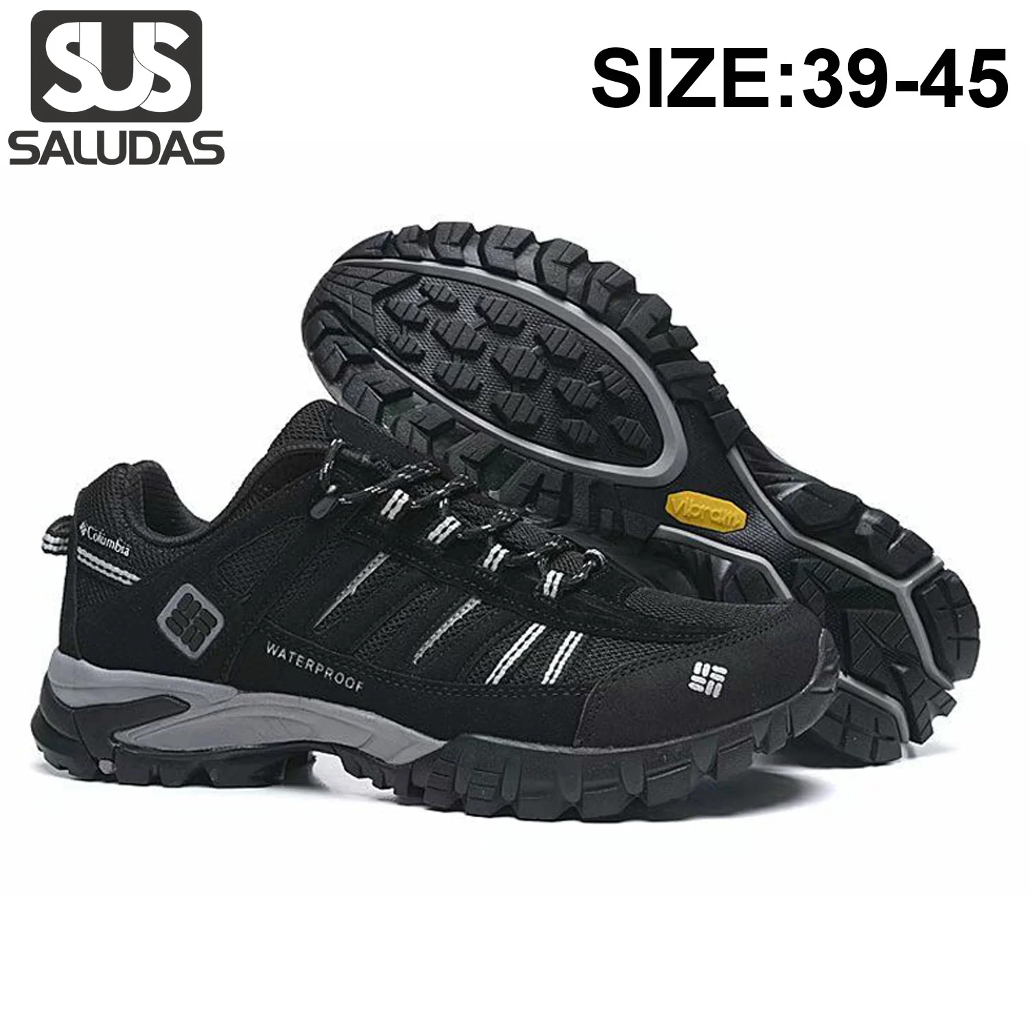 

SALUDAS Men Trekking Hiking Shoes Outdoor Trail running Shoes Non-slip Sneakers Breathable Climbing Men Tactical Sneakers