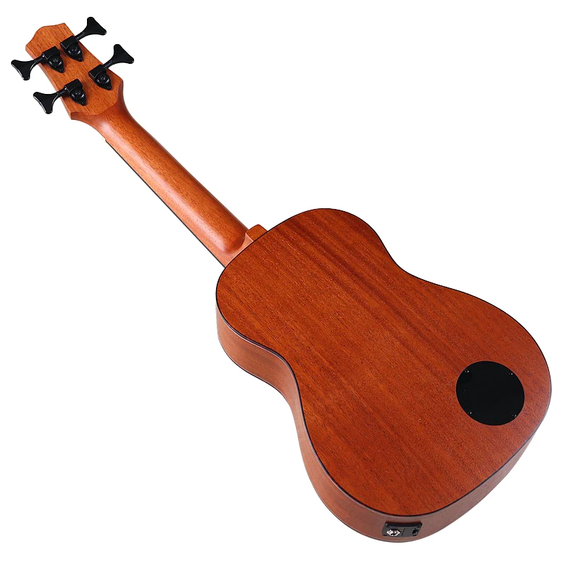 Ukulele Set Electric Ukulele Bass Guitar 30 Inch 4 String Sapele Body Brown Color Children Mini Guitar Uk Bass