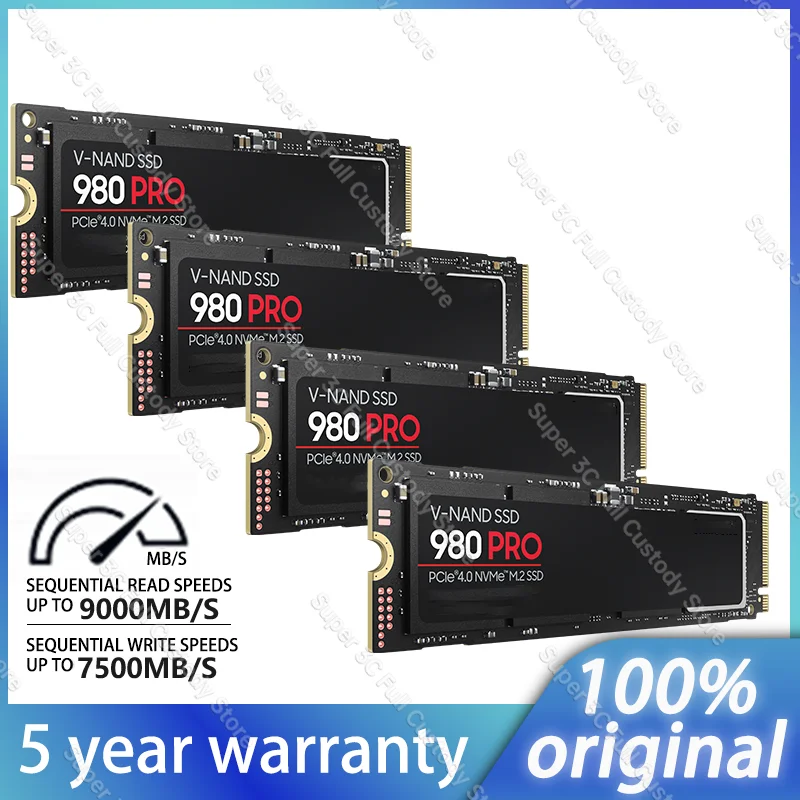 

980 PRO PCIe 4.0 NVMe SSD 4TB Internal Solid State Disk 1TB 2TB M.2 2280 Hard Drive HDD for PS5 Mini PC Laptop Gaming SSD Disk