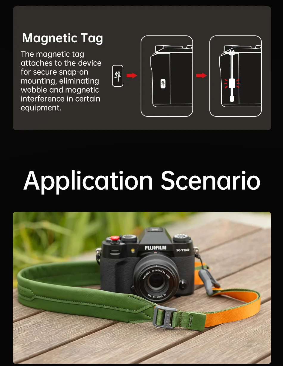 Camera Shoulder Strap Maglink Quick Magnetic Buckle Classic V2 One-handed Length