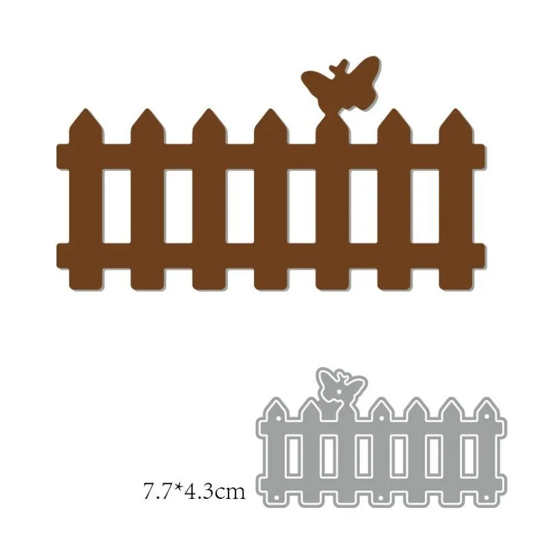 

Fence Butterfly Metal Cut Dies Stencils for Scrapbooking Stamp/Photo Album Decorative Embossing DIY Paper Cards