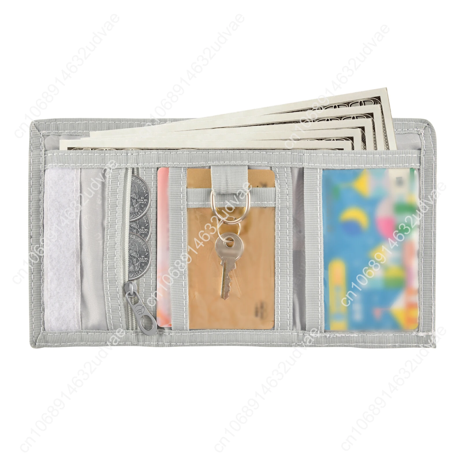 Boy' Girl' Short Lanyard Small Wallets Student Triple Fold Card Holder Girl ID Bag Card Holder Coin Purse Ladies Custom Wallets