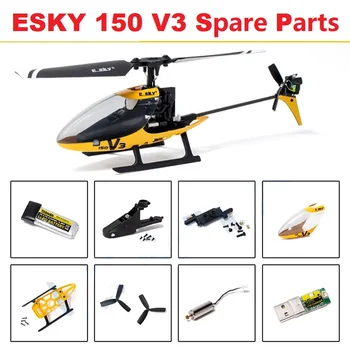 Elenco ricambi per ESKY 150 V3 Accessori per elicotteri RC Lame principali Piatto oscillante Linea Servo Fusoliera Baldacchino Motore Atterraggio Skid