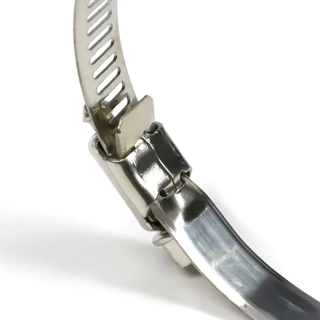 1pcs ท่อ Clamps ปรับสแตนเลส 8 ~ 120 มม.การใช้ท่อ Clamp หนอนเกียร์ Plier เครื่องมือก๊อกน้ําท่อ Fastener 4