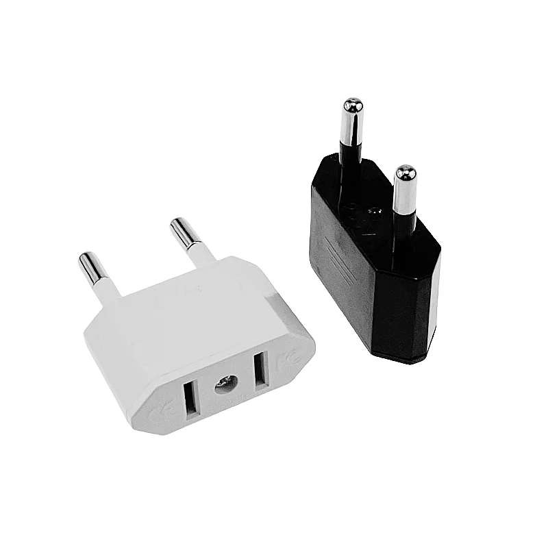 1 ชิ้น EU Adapter Travel Converter อะแดปเตอร์อเมริกันจีน US ไปยัง EU ปลั๊กยูโรปลั๊กอะแดปเตอร์ไฟฟ้า AC ซ็อกเก็ตไฟฟ้า Outlet 1