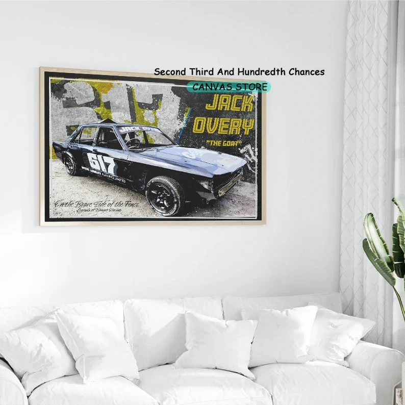 Oval Racings Cars Racing Legend Retro Banger Racing World Final Car Poster Canvas Painting Wall Picture Home Room Decor Car Gift image 4